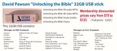 David Pawson-32GB "Unlocking the Bible" USB stick