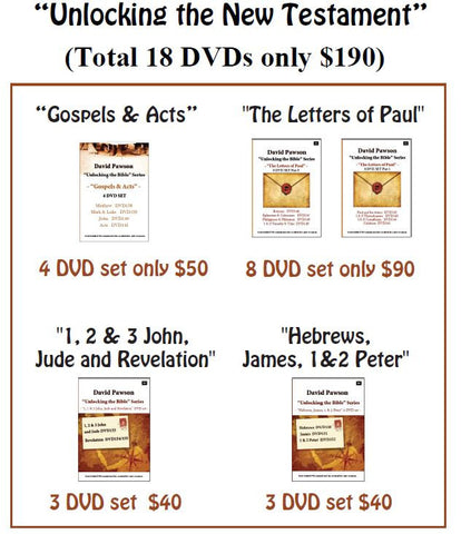 David Pawson "Unlocking the New Testament" DVD Set