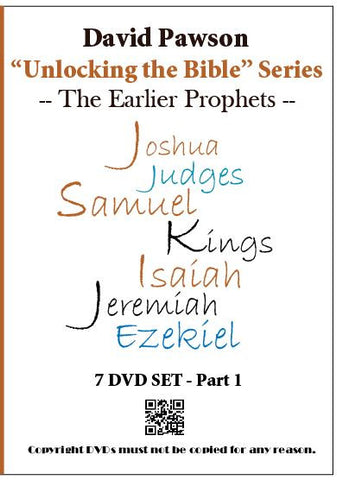 David Pawson "Unlocking the Bible"-The Earlier Prophets DVD set