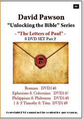 David Pawson "Unlocking the Bible"-The Letters of Paul DVD set (8 DVDs) - Inspirational Media
 - 2