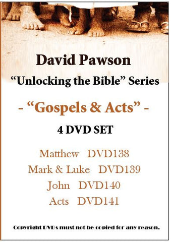 David Pawson-"Unlocking the Bible"-Gospels & Acts DVD set