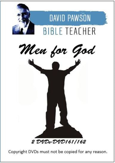David Pawson Sermon - Men for God (2 DVDs) - Inspirational Media
