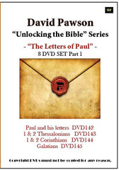 David Pawson "Unlocking the Bible"-The Letters of Paul DVD set (8 DVDs) - Inspirational Media
 - 1